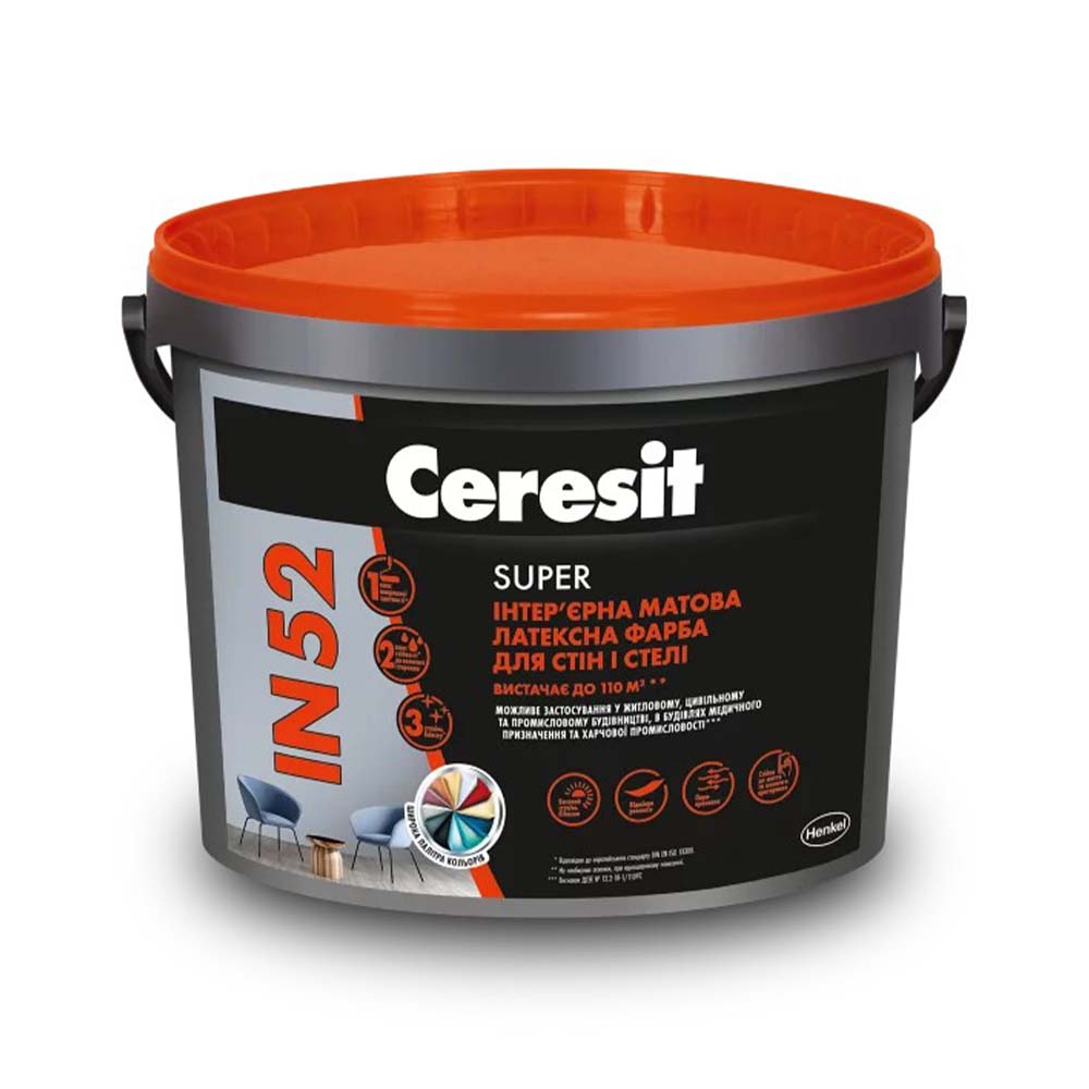 Краска акриловая Премиум база IN 52, 10 л